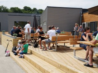 Indvielse af hallens nye terrasse
